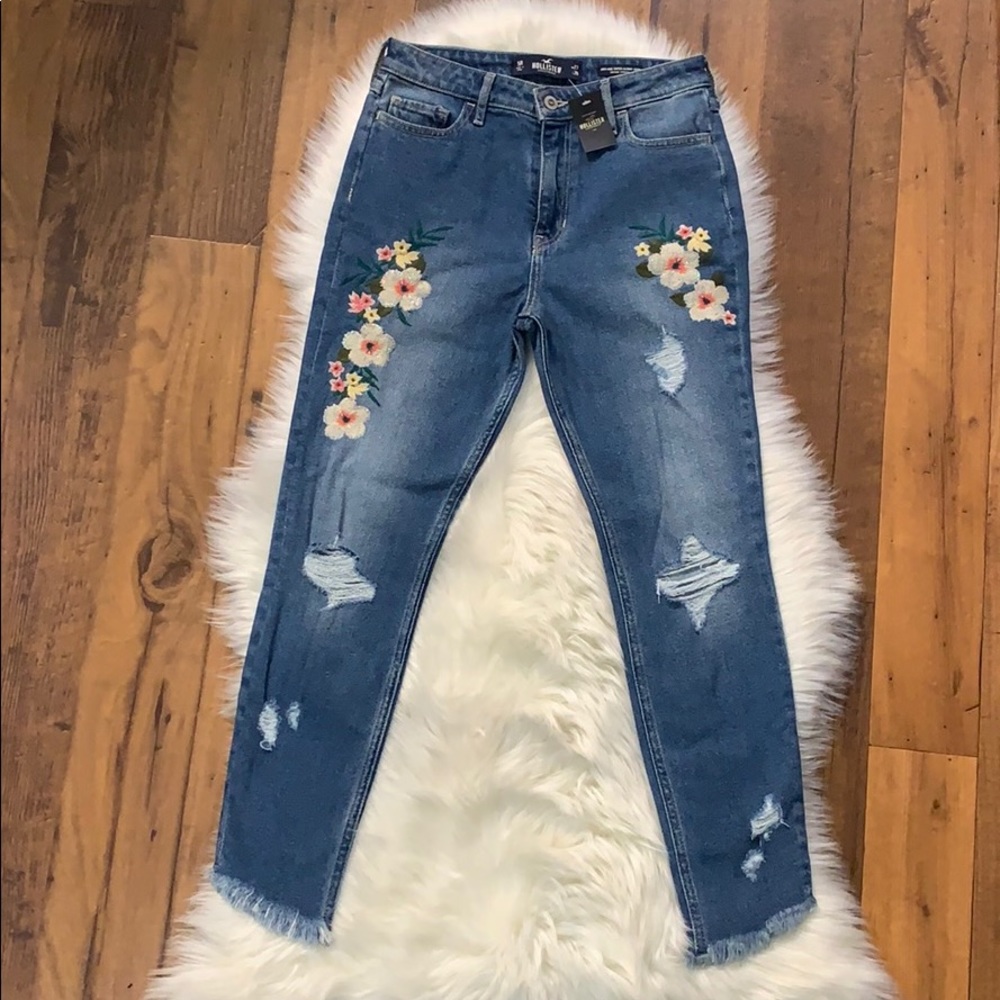 Hollister High-Rise Súper Skinny Crop Stretch Jean